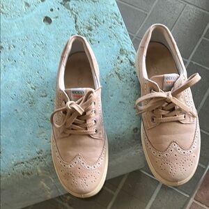 Ecco Tan Athletic Shoes with Brogue Detailing